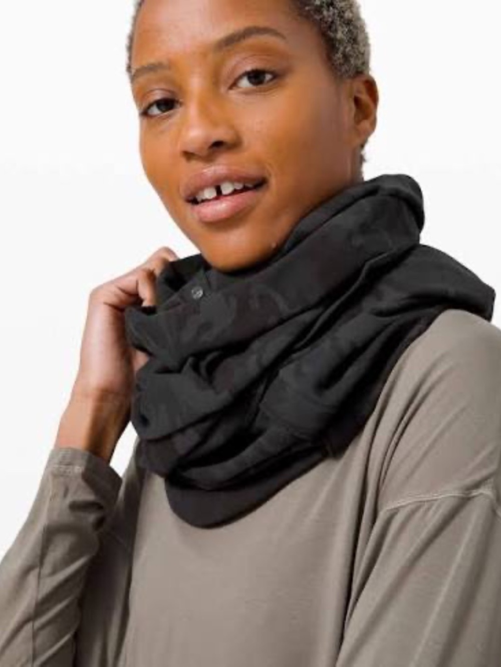 Vinyasa Scarf *Cotton Incognito Camo Multi Grey *